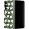 Marijuana Leaf White Pattern Galaxy Z Fold4 5G Skin