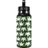 Marijuana Leaf White Pattern Hydro Flask 32oz Wide Mouth Skin