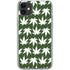 Marijuana Leaf White Pattern iPhone 11 Clear Case