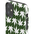 Marijuana Leaf White Pattern iPhone 11 Impact Case