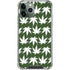 Marijuana Leaf White Pattern iPhone 11 Pro Max Clear Case