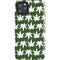 Marijuana Leaf White Pattern iPhone 11 Pro Max Impact Case