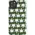 Marijuana Leaf White Pattern iPhone 11 Pro Max Impact Case