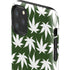 Marijuana Leaf White Pattern iPhone 11 Pro Max Impact Case