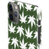Marijuana Leaf White Pattern iPhone 11 Pro Max Lite Case