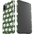 Marijuana Leaf White Pattern iPhone 11 Pro Max Lite Case