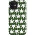 Marijuana Leaf White Pattern iPhone 12 Impact Case