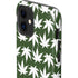 Marijuana Leaf White Pattern iPhone 12 Impact Case
