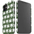 Marijuana Leaf White Pattern iPhone 12 Mini Lite Case