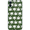 Marijuana Leaf White Pattern iPhone 12 Mini Skin