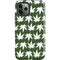 Marijuana Leaf White Pattern iPhone 12 Pro Max Impact Case