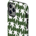Marijuana Leaf White Pattern iPhone 12 Pro Max Impact Case