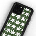 Marijuana Leaf White Pattern iPhone 12 Pro Waterproof Case