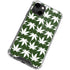 Marijuana Leaf White Pattern iPhone 13 Clear Case