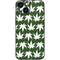 Marijuana Leaf White Pattern iPhone 13 Mini Skin