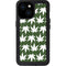 Marijuana Leaf White Pattern iPhone 13 Mini Waterproof Case