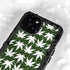Marijuana Leaf White Pattern iPhone 13 Mini Waterproof Case