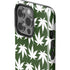 Marijuana Leaf White Pattern iPhone 13 Pro Impact Case