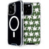 Marijuana Leaf White Pattern iPhone 13 Pro MagSafe Case