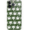 Marijuana Leaf White Pattern iPhone 13 Pro Skin