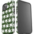 Marijuana Leaf White Pattern iPhone 15 Plus Impact Case