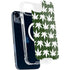 Marijuana Leaf White Pattern iPhone 15 Plus MagSafe Case