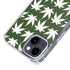 Marijuana Leaf White Pattern iPhone 15 Plus MagSafe Case