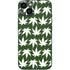 Marijuana Leaf White Pattern iPhone 14 Plus Skin