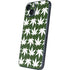 Marijuana Leaf White Pattern iPhone 15 Plus Skin