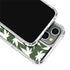 Marijuana Leaf White Pattern iPhone 15 Pro Clear Case