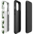 Marijuana Leaf White Pattern iPhone 14 Pro Impact Case