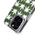 Marijuana Leaf White Pattern iPhone 15 Pro Max MagSafe Case