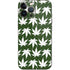 Marijuana Leaf White Pattern iPhone 14 Pro Max Skin