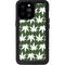 Marijuana Leaf White Pattern iPhone 14 Pro Max Waterproof Case