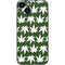 Marijuana Leaf White Pattern iPhone 14 Skin