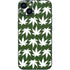 Marijuana Leaf White Pattern iPhone 14 Skin