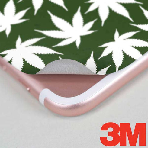 Marijuana Leaf White Pattern iPhone 7 Plus Skin