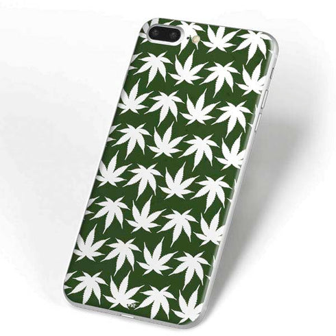 Marijuana Leaf White Pattern iPhone 7 Plus Skin