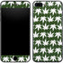Marijuana Leaf White Pattern iPhone 8 Plus Skin