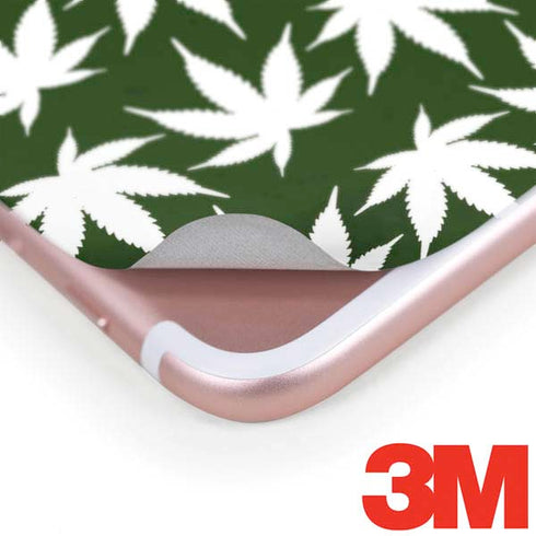 Marijuana Leaf White Pattern iPhone 8 Plus Skin