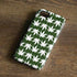 Marijuana Leaf White Pattern iPhone 8 Pro Case