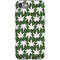 Marijuana Leaf White Pattern iPhone SE (2nd & 3rd Gen) Pro Case