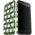 Marijuana Leaf White Pattern iPhone SE (2nd & 3rd Gen) Pro Case