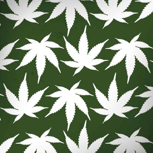 Marijuana Leaf White Pattern iPhone X Pro Case