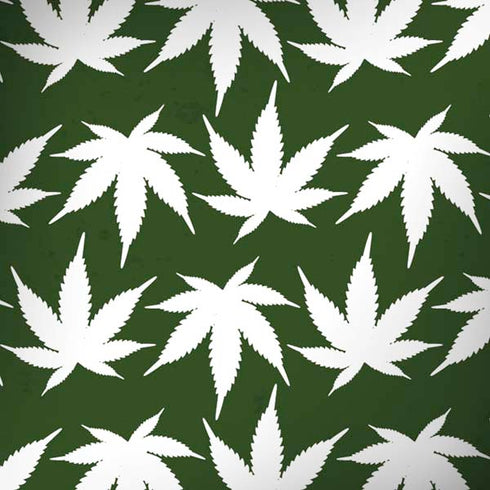 Marijuana Leaf White Pattern iPhone X Skin