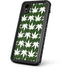 Marijuana Leaf White Pattern iPhone XR Waterproof Case