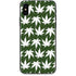 Marijuana Leaf White Pattern iPhone XS Skin