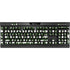 Marijuana Leaf White Pattern K95 RGB PLATINUM Mechanical Gaming Keyboard Skin