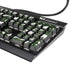 Marijuana Leaf White Pattern K95 RGB PLATINUM Mechanical Gaming Keyboard Skin