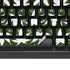 Marijuana Leaf White Pattern K95 RGB PLATINUM Mechanical Gaming Keyboard Skin